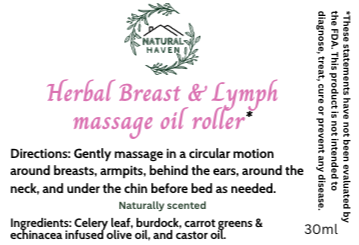 Herbal breast massage oil roller 30ml|1711