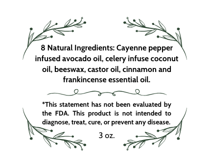 Celery & Cayenne Infused rub|1665