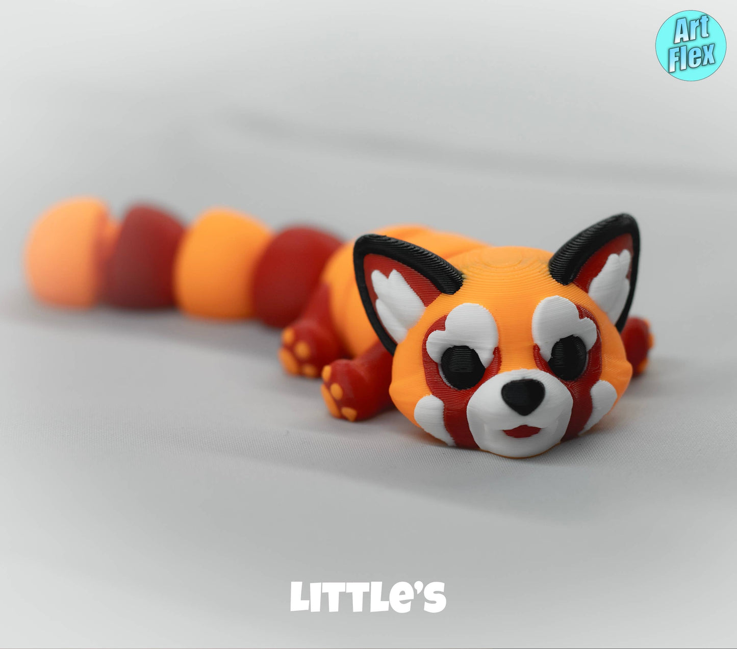 Tiny Baby Red Panda Articulating Fidget, 3D Printed - Handcrafted Artisanal Marketplace LLC