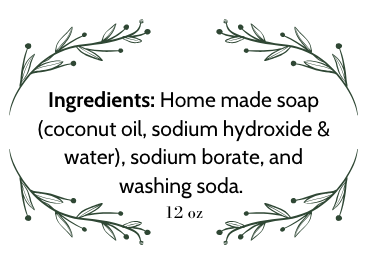 All Natural Laundry powder|1720