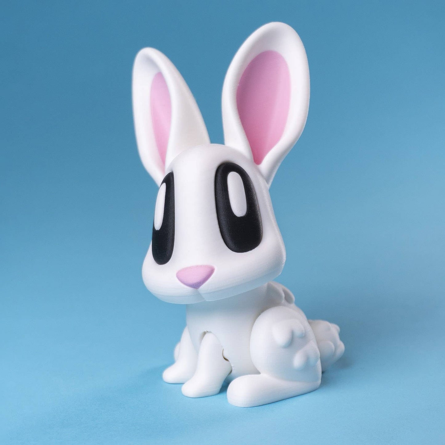 Bunny Articulated Flexi Art Toy, 3D Printed, Easter - Handcrafted Artisanal Marketplace LLC