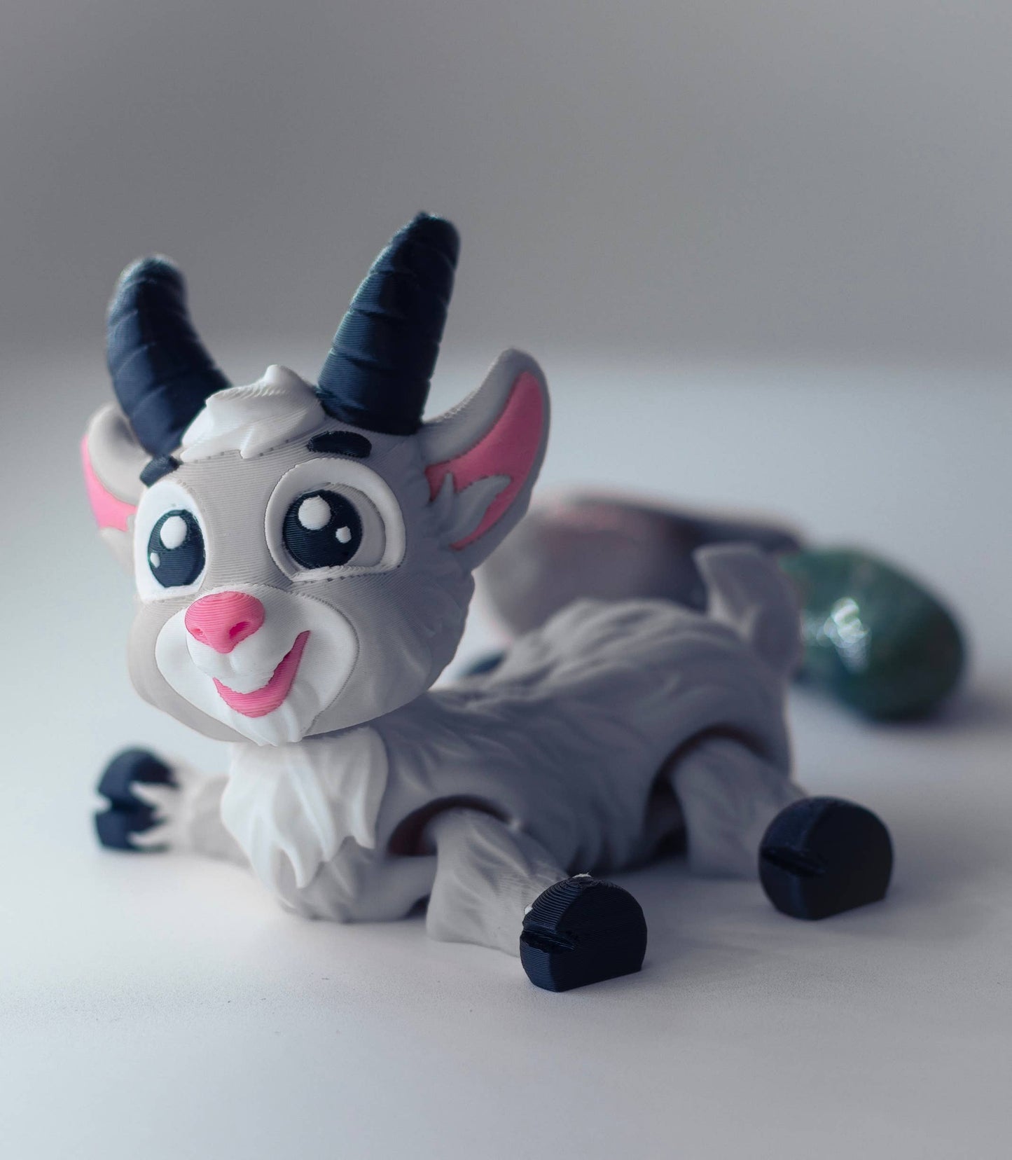 Goat 3D Printed Articulated Fidget Toy - Handcrafted Artisanal Marketplace LLC