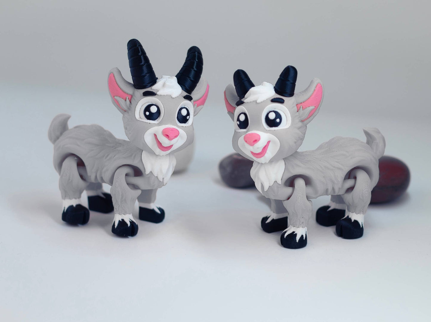 Goat 3D Printed Articulated Fidget Toy - Handcrafted Artisanal Marketplace LLC