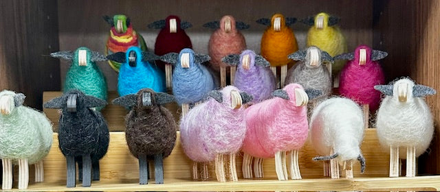 Hand-Felted Sheep