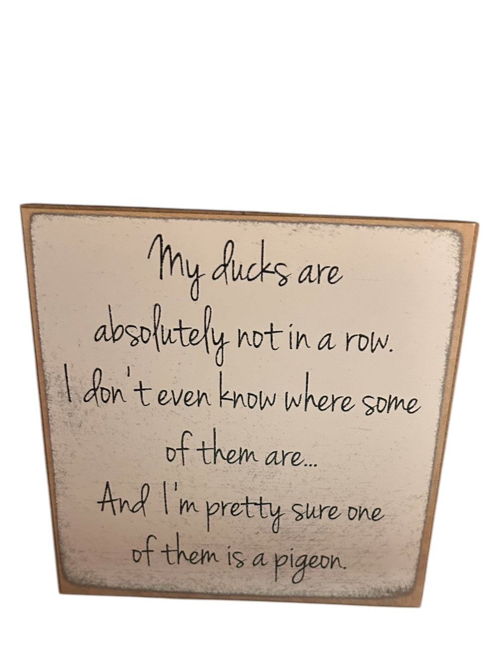 5x5 Ducks Block Sign|1608