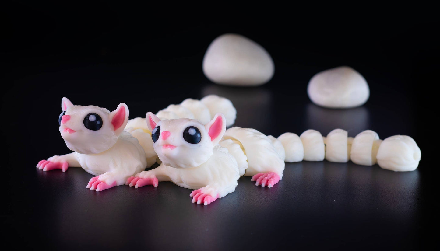 Tiny Baby Sugar Glider Articulating Fidget, 3D Printed - Handcrafted Artisanal Marketplace LLC