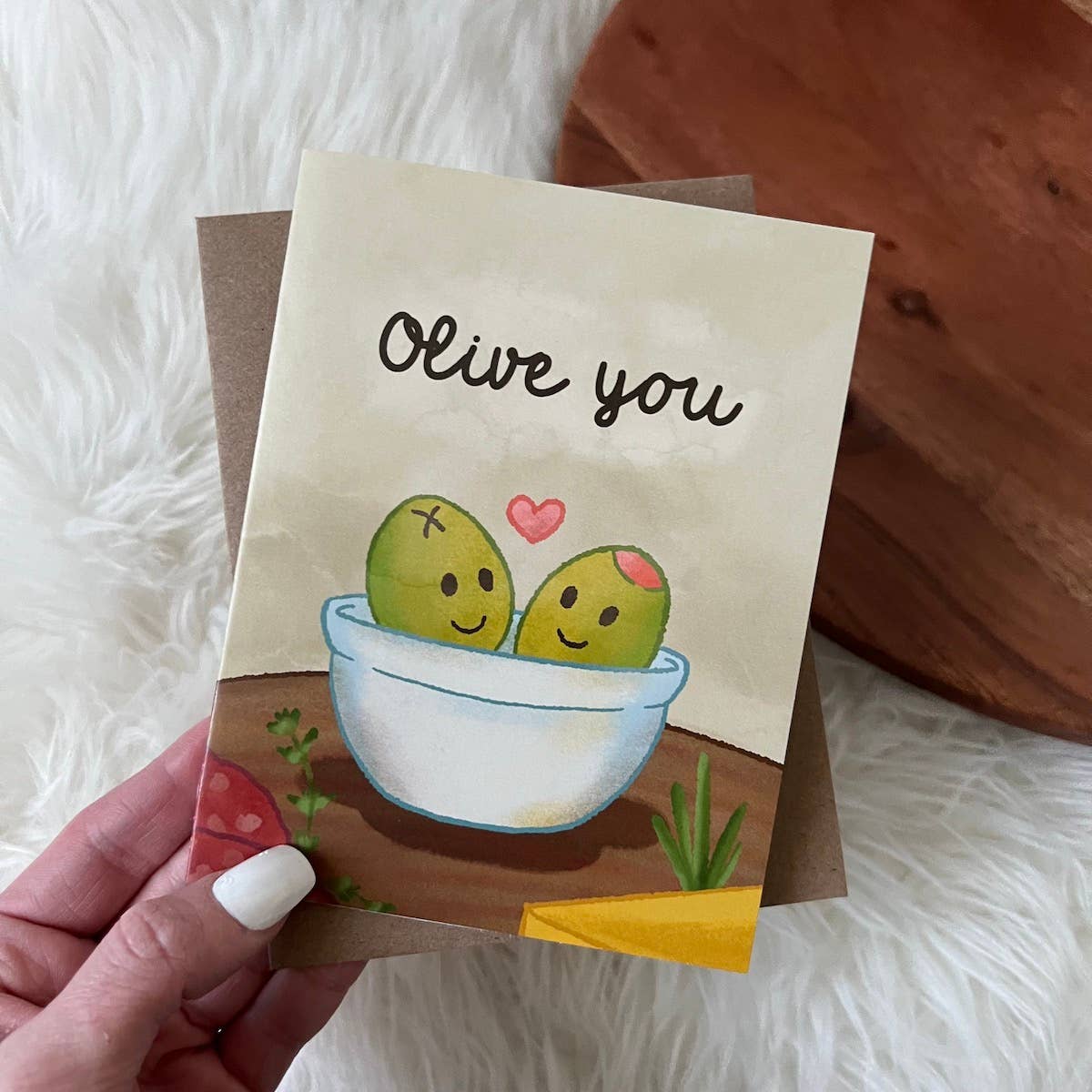 "Olive You" Card - Handcrafted Artisanal Marketplace LLC