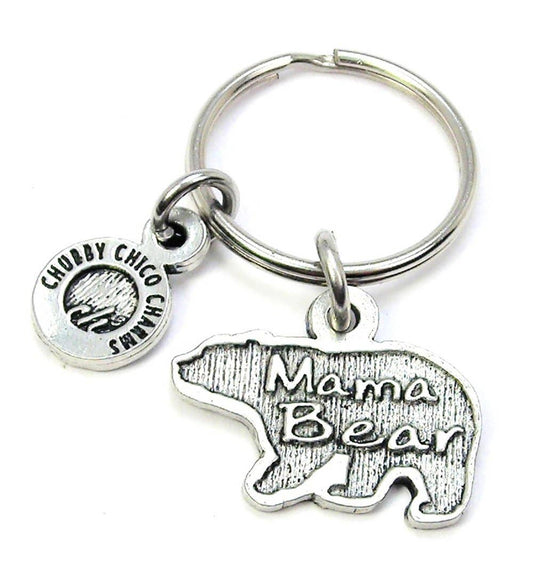 Mama Bear Key Chain Mother's Day Proud Mom Expressions - Handcrafted Artisanal Marketplace LLC