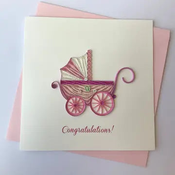 Quilled Greeting Cards - Birthday, Anniversary, New Baby, Congratulations - Handcrafted Artisanal Marketplace LLC