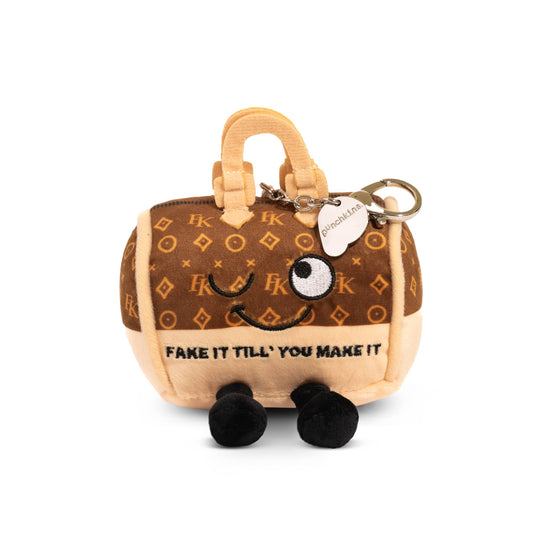 Handbag "Fake It" Plush Bag Charm Soft Toy Funny Cute Gift - Handcrafted Artisanal Marketplace LLC