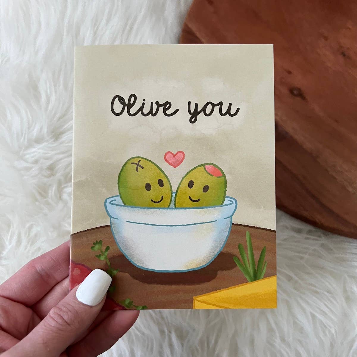 "Olive You" Card - Handcrafted Artisanal Marketplace LLC