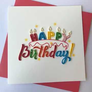 Quilled Greeting Cards - Birthday, Anniversary, New Baby, Congratulations - Handcrafted Artisanal Marketplace LLC