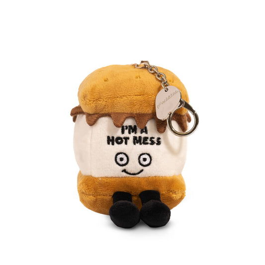 Hot Mess S'Mores Plush Bag Charm  Soft Toy Funny Cute Gift - Handcrafted Artisanal Marketplace LLC