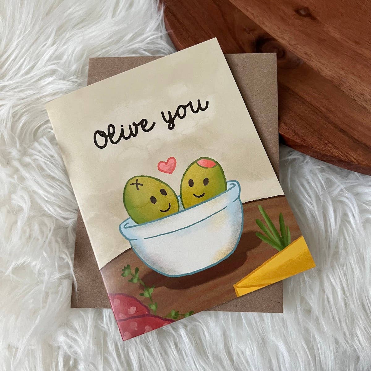 "Olive You" Card - Handcrafted Artisanal Marketplace LLC