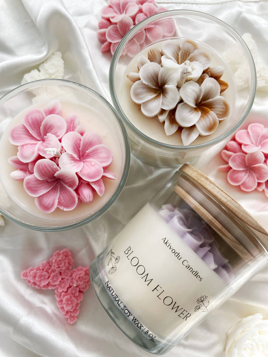 Bloom Flower Candle 8 oz - Floral Scent