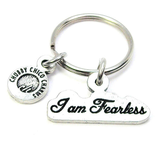 I Am Fearless Key Chain Positivity Inspiration Expressions - Handcrafted Artisanal Marketplace LLC